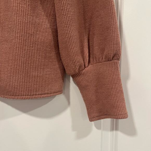 Madewell Women's Square Neck Sweater Light Pink‎ Size Medium - Picture 2 of 9